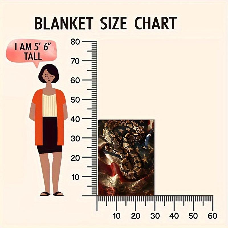 Giant Python Flag Blanket Reversible Flannel Throw for Adventurous Spirits AllSeason Comfort Exotic Journey Gift