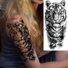 1 Sheet Creative Lion Temporary Tattoos For Men Women Adult, Waterproof Realistic Temp Fake Tattoo Sticker Long Lasting Body Art