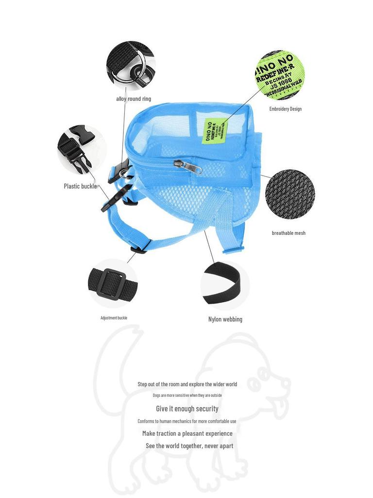 Haustier Ausflugsrucksack: Niedlicher Mesh Teddy Kätzchen & Welpe Reiseschultasche