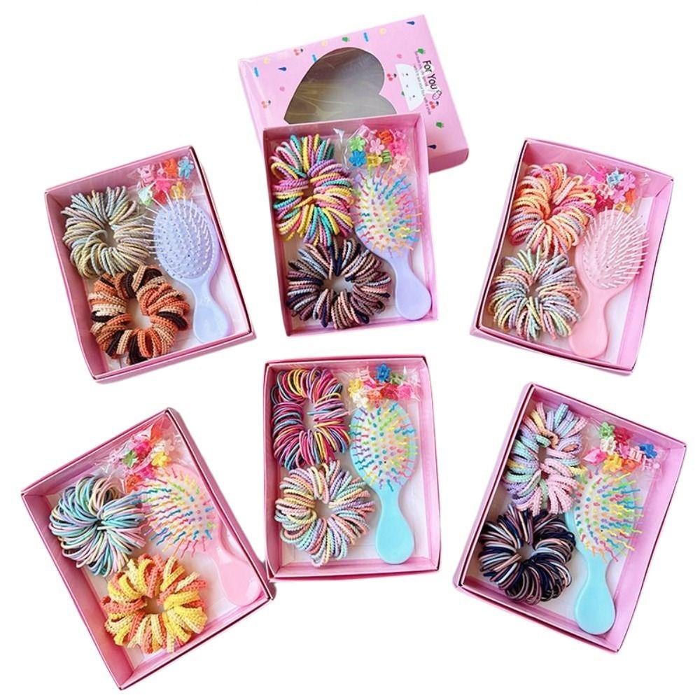 No Hurt Hair Girls Hair Bands High Elastic Hair Ties New Hair Accessories Set Princess Gift Set
