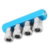 Air Compressor Quick Connector Manifold Fitting Pneumatic C‑Type Fast Coupler Aluminum Alloy