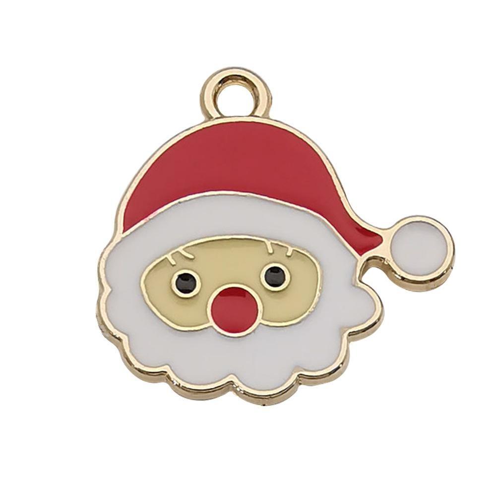 140 Kinds Of Christmas Drips Santa Claus Snowman Snowflake Deer Earrings Bracelet Pendant Diy Jewelry Accessories
