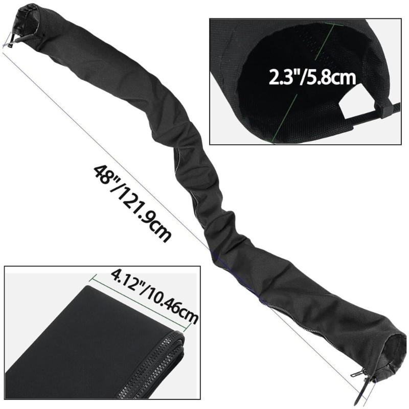 Boats Zippered Rigging Sleeve Quick Install Zippers Cable Sleeve Trolling Motor Cable Organizers for Easy Wire Protections