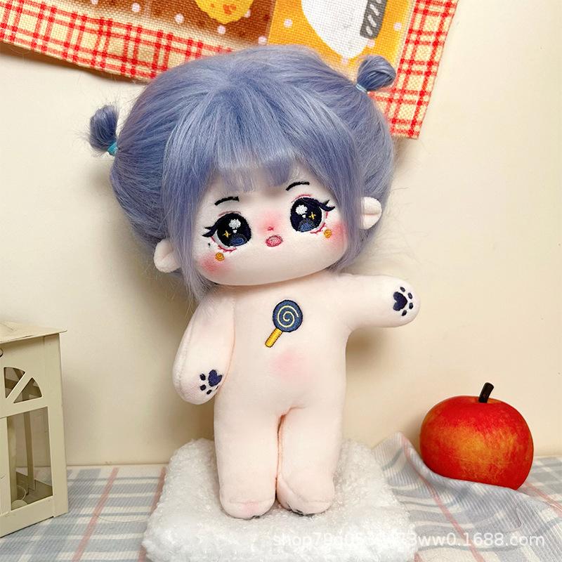 Kawaii IDol Doll 20cm Anime Plush Star Dolls Stuffed Customization Figure Toys Cotton Baby Plushies Toys Kids Collection Gifts