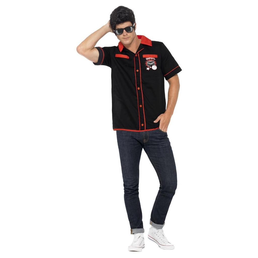 Smiffys Unisex Adult 50s Bowling Shirt