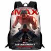 Printed Captain America 4 Captain America Student Bag, Cartoon Backpack For Boys And Girls