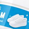 1 Stück Weißer Schuhreiniger Langanhaltende Creme Mit Schwamm Pflegend Schuhreinigung Fleckenentferner Für Gummi Canvas Sohle Fleck