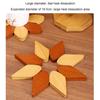 5Pcs Polished Heat Resistant Table Mat Windmill-shaped Anti-scald Pad Protective Coaster  Home  Use