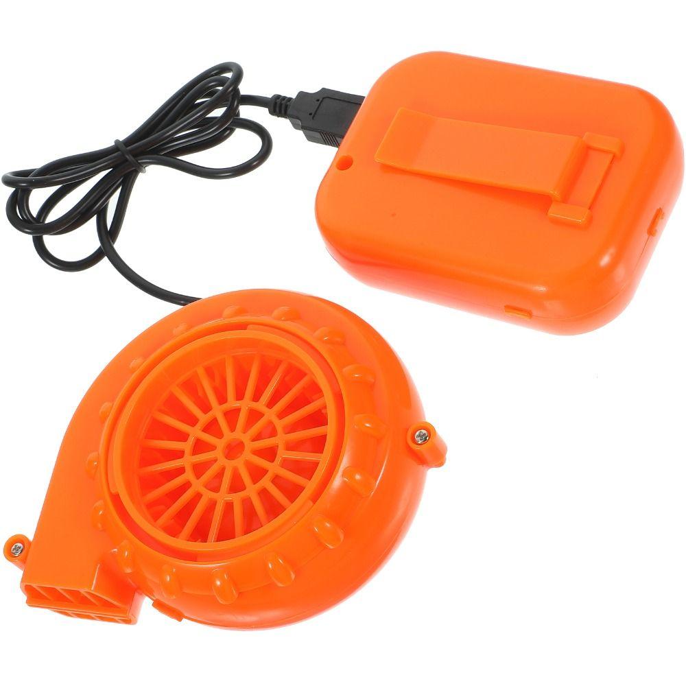 USB Interface Electric Mini Air Blower with Battery Case Cooler Fan Air Pump  Inflatable Toy