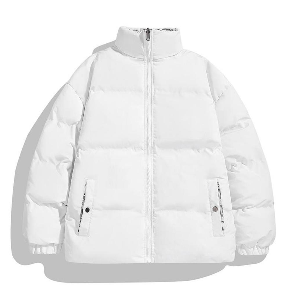 Winter Jacket Double-sided Down Cotton Jacket for Men and Women Dynamic Casual Fashion Couple Wear Stand Collar Cotton Jacket