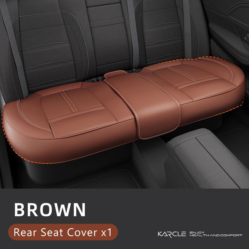 PU Leather Car Seat Covers Full Set Breathable Hole Front Seat Cushion Adjustable Back Seat Protector Waterproof Car Accessory