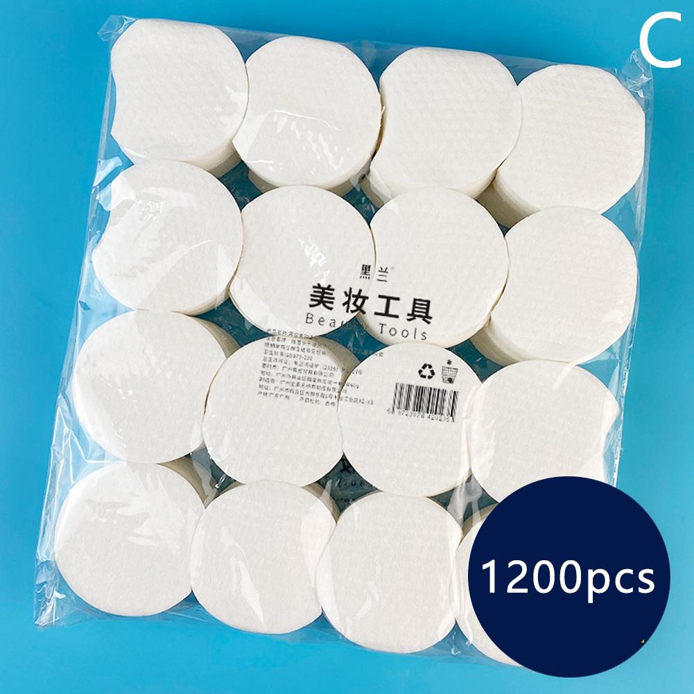 Premium Cotton Rounds 300 600 1200 Count Organic Hypoallergenic Face Pads Soft Absorbent Adult Skincare Makeup Removal Cosmetics