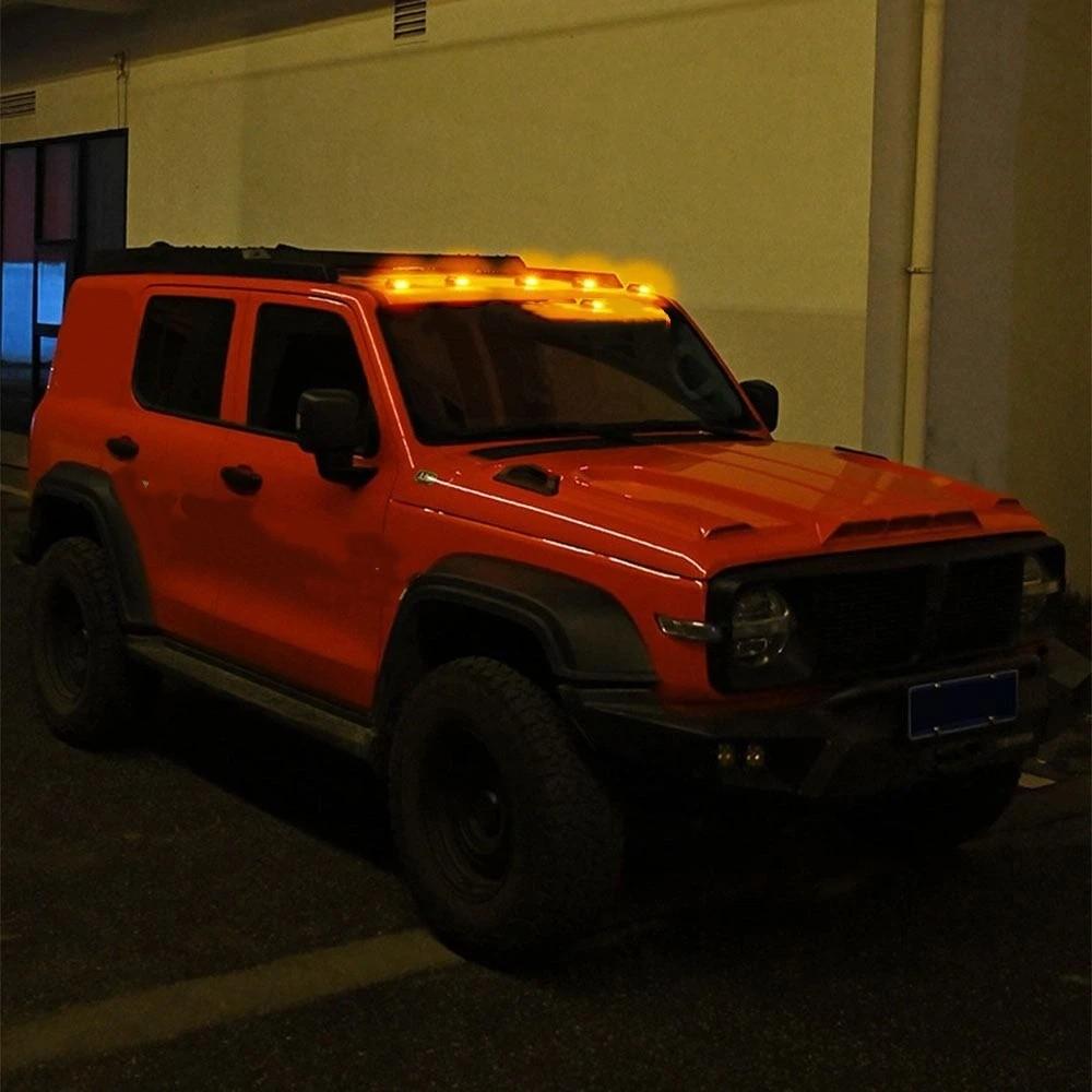 RGB Solar LED Flash Light Waterproof Roof LED Navigation Light Roof Strobe Lights  Vehicle Safety