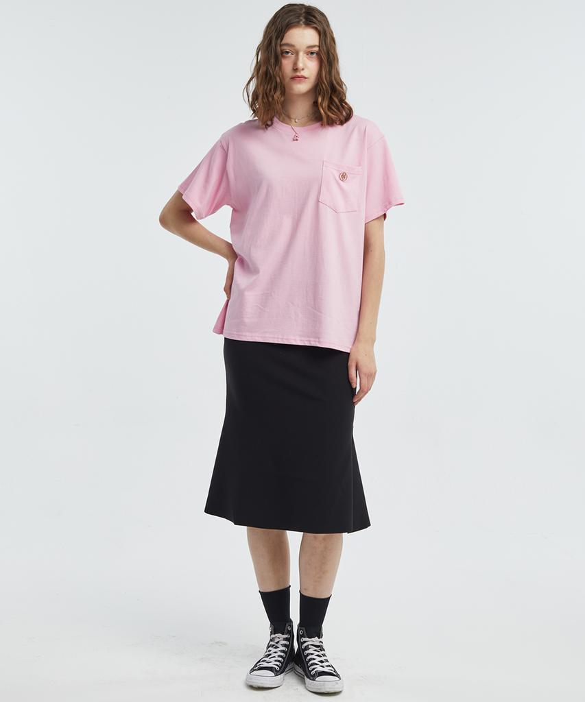 MANAVIS7 Pocket Round T-Shirt [Pink]