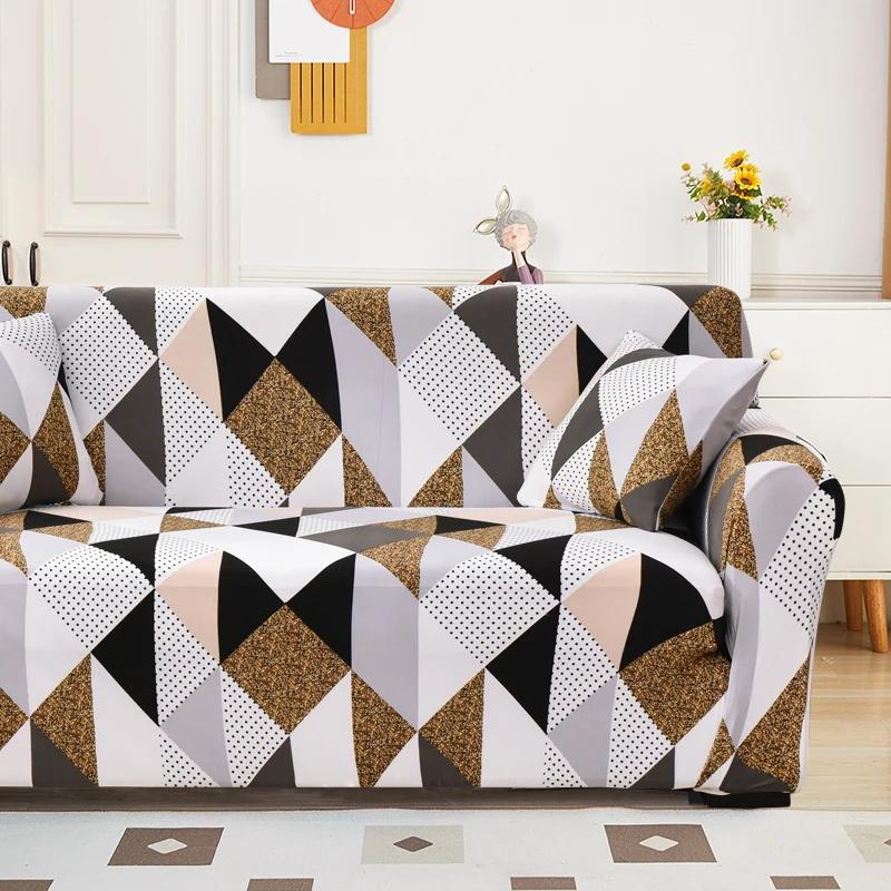 Stretch Couch Cover Non-Slip Sofa Covers For Living Room Sectional Sofa Slipcovers Furniture Protector For Kids Pets Washable