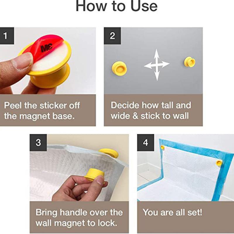 Domácí Pes Silné Magnety Podložka Držák Použití S Štěněcí Močící Podložky Pro Psí Trénink Pro Psy Zvedající Nohu