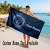 Manchester City Design Strandtuch Mit individuellem Text Großes Handtuch für den Strandurlaub