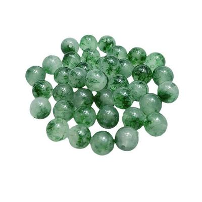 Jade Beads with Floating Flowers for DIY Jewelry Accessories: Jade Bracelet & Necklace Beads