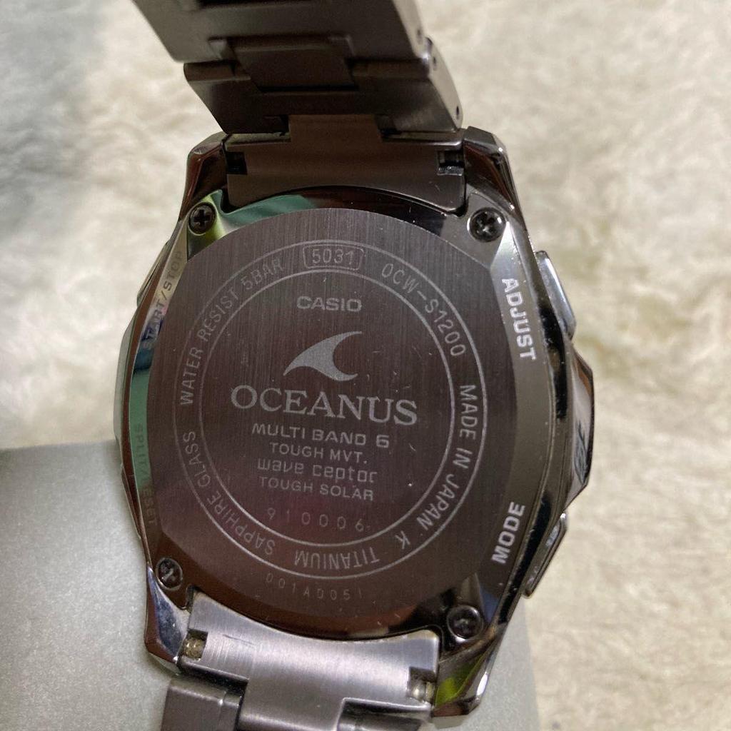 Used Working itemCASIO OCEANUS Manta OCW-S1200 with extra links