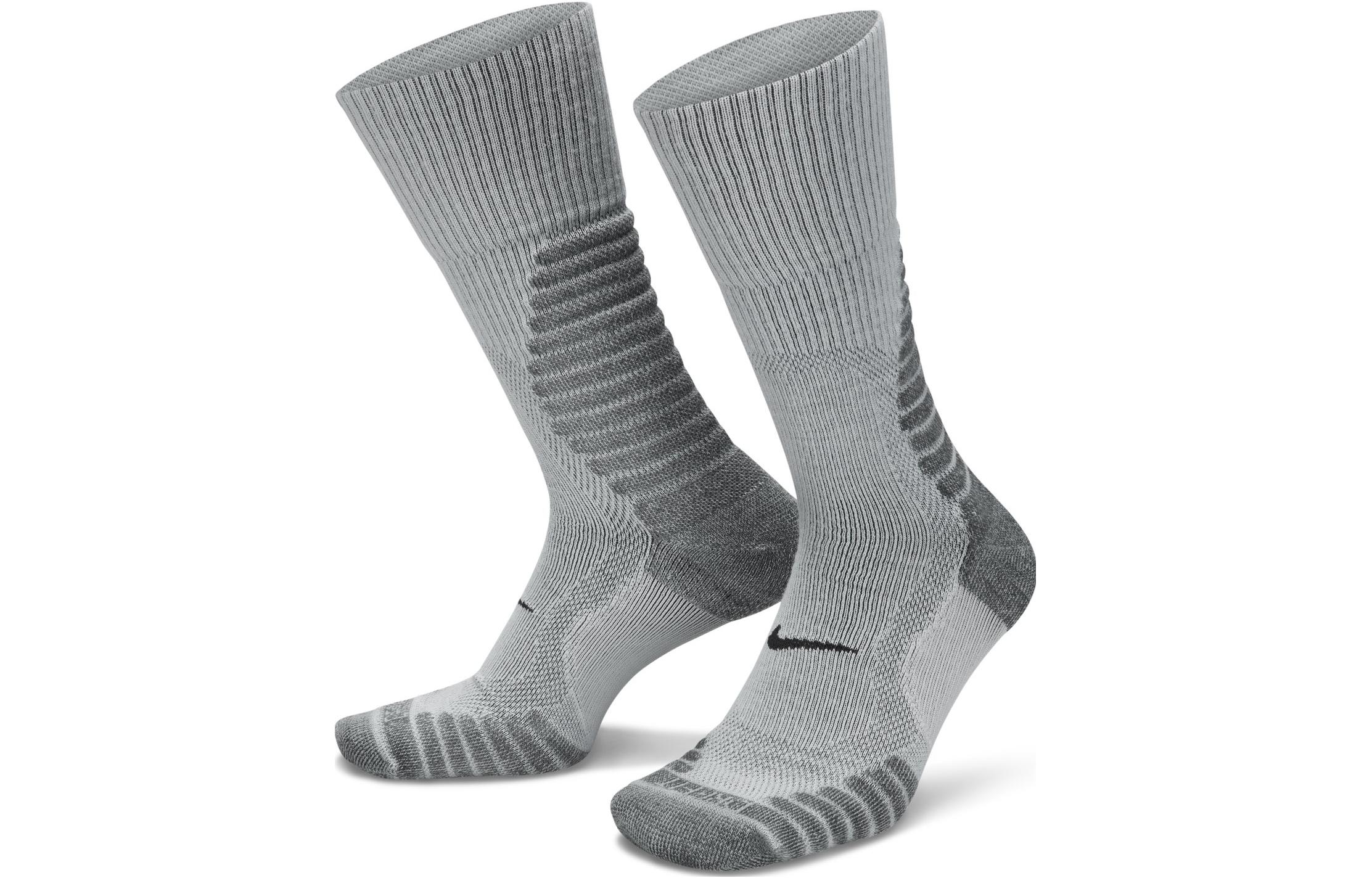 Nike Crew Socks Unisex 1 Pack Light Smoke Gray DQ6450-077 L