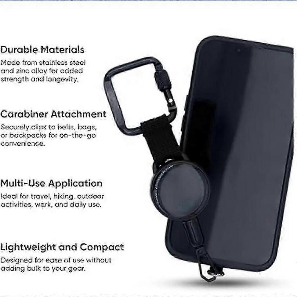 Retractable Anti-Theft Phone Holder Cellphone Lanyard Strap Smartphone SafetyTether with Belt Clip_jjs