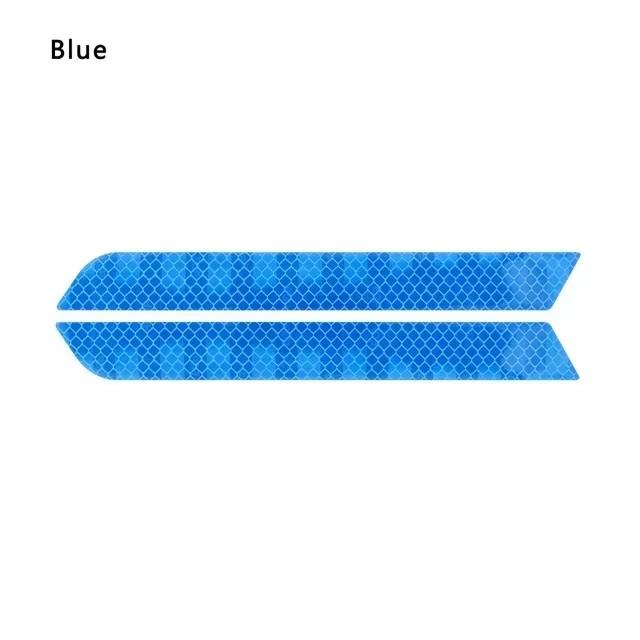 2pcs/set Car Bumper Reflective Safety Strip Stickers Car Rear Bumper Reflective Sticker Reflective Warning Safety Tape