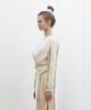 NEAR&DEAR Twist Detail Crop T-Shirt Ivory