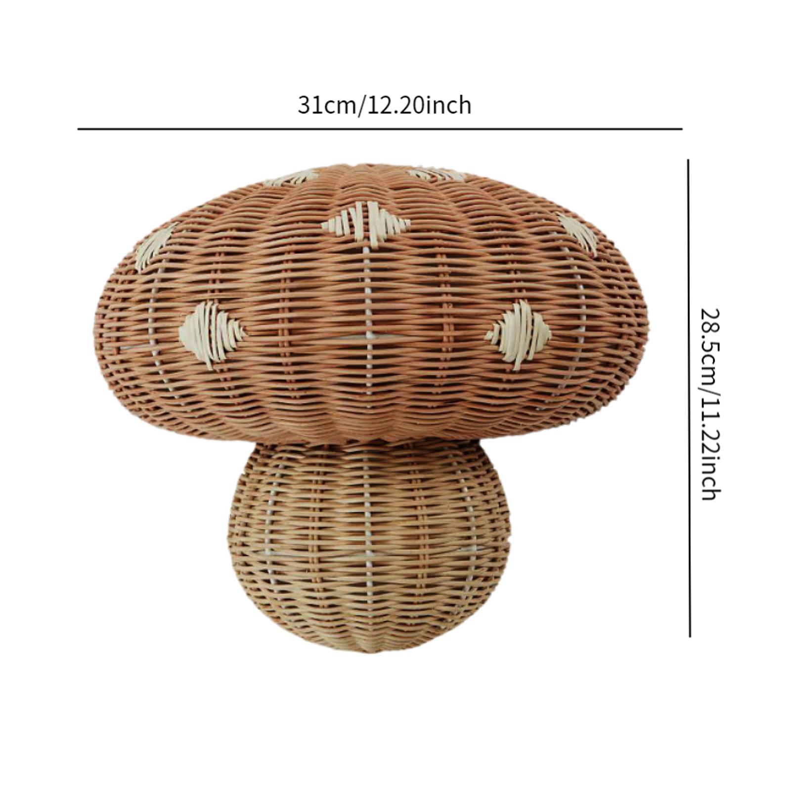 

Wall Light Lamp Shade Rattan Woven Lampshade Unique Decorative Boho Light коричневый