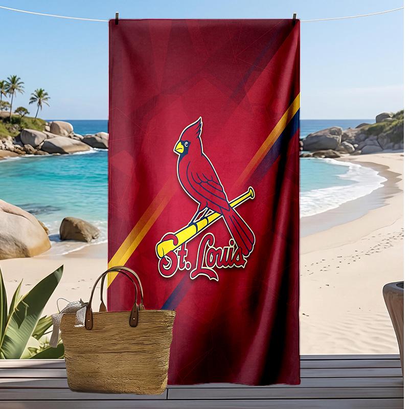 St. Louis Cardinals Print Beach Towel Soft Portable Quick?dry Towel For Pool Summer Vacation Outdoor Sport