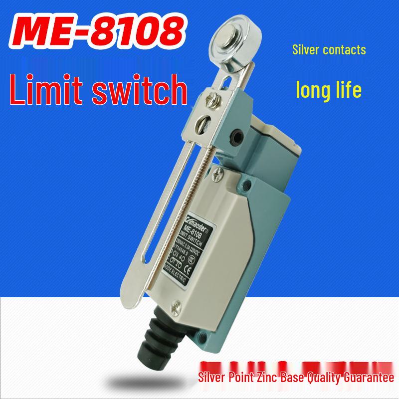 

ME-8108 Steel Wheel Micro Limit Switch, Silver and Copper Contacts Steel Wheel Copper Point Model 8108