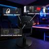 Dynamic Microphone With Double USB XLR Inputs And Adjustable Color Lights For Live Broadcasts