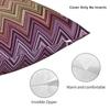 Fashion Modern Home Zig Zag Art Cushion Cover Velvet Bohemian Geometric Throw Pillow for Sofa Square Pillowcase Home Decorative