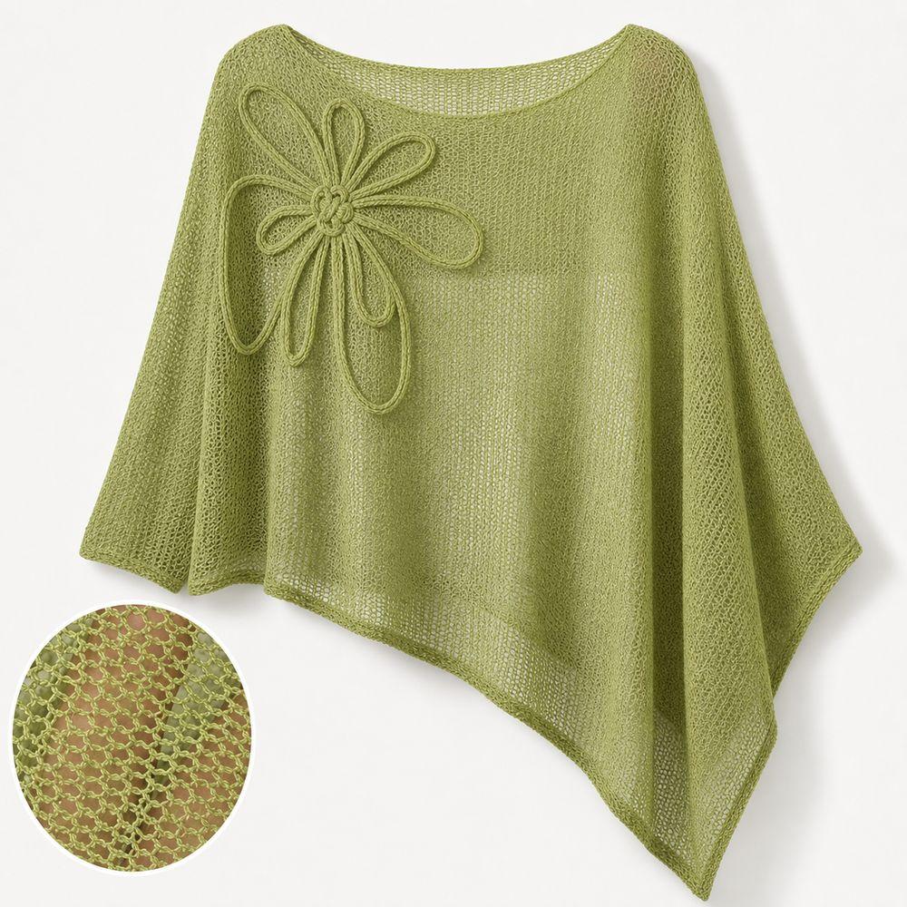 Off Shoulder Poncho Tops Sheer Design Crochet Poncho Stylish Sheer Top  Beach Wear