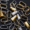 50pcs Stainless Steel Bail Clasp Connect Necklace Pendants Charms Connectors Buckle Clip Clasp for DIY Jewelry Making Supplies