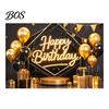 Wrinkle-resistant Birthday Banner Happy Backdrop, Party Photo Background Cloth for Celebration, Bright Color Bunting Flag Decor Kids Women, Supplies