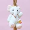 1Pcs Cute Soft Plush Elephant Doll With Joint And Hand And Foot Movement Charm Keychain Toy Bag Pendant Home Decor Gift