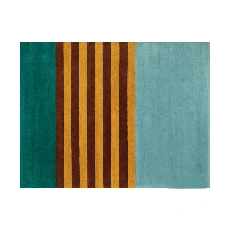 Fashion Stripe Large Area  Light Luxury Rugs for Living Room Bedroom Room Decor Floor Mats Anti Slip Washable Floor Mat