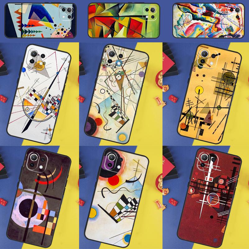 Wassily Kandinsky Abstract Artistic Case For Xiaomi 15 13 14 Ultra 14T 11T 12T 13T Pro POCO X7 Pro X3 X5 X6 F5 F6 M6 Pro Cover