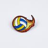 Individuelle Sport Traum Legierung Brosche: Basketball, Fußball, Volleyball Flammen-Abzeichen für Rucksäcke