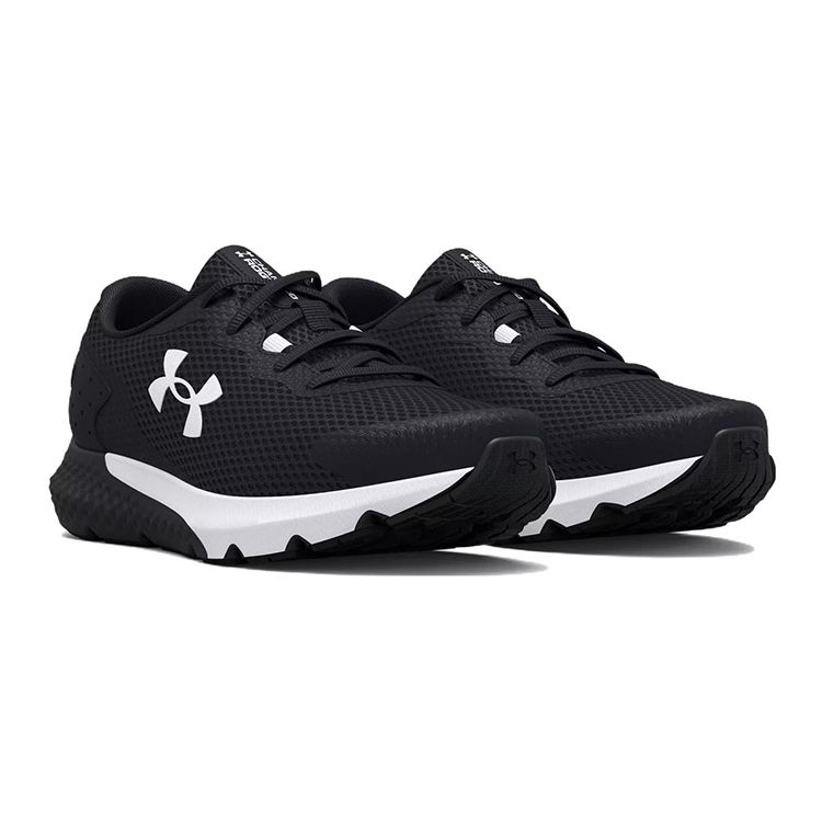 Under Armour Charged Rogue 3 GS Black White Kids Sneakers 3024981-001
