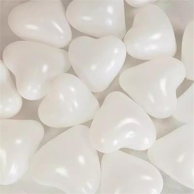 10/20 Stück 10 Zoll Weiß Rot Herzförmiger Latexballon Hochzeit Geburtstagsfeier Dekoration Liebesball Valentinstag Babyparty Globos