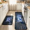 Lech Poznań Print Flannel Kitchen Mat Christmas Soft Area Rug Non Slip Floor Carpet Home Decoration