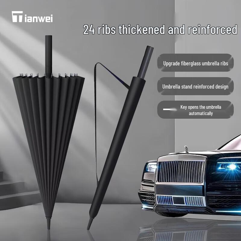 Tianwei T120009 24-Rib Straight Automatic Umbrella