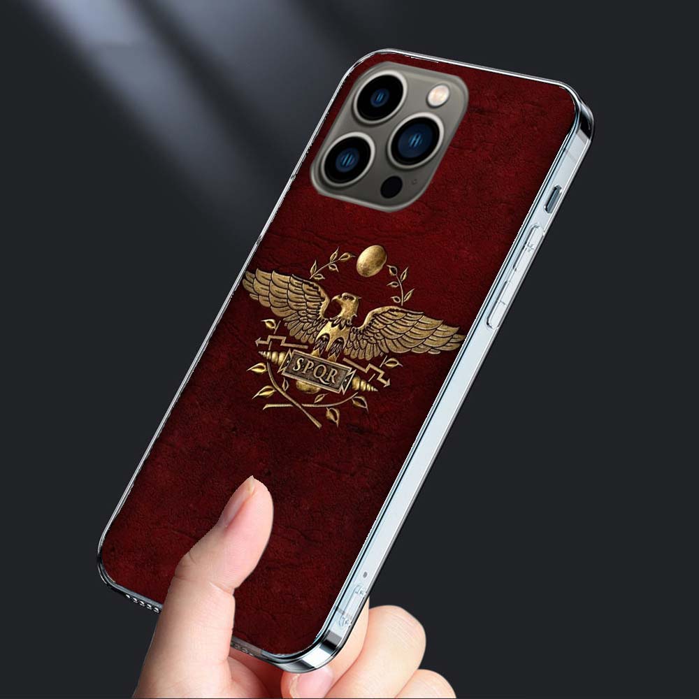 

SPQR Roman Imperial Legionv Phone Case For Iphone 16E 15 Pro 14 Plus 17E 16 17 Pro Max Air 11 12 13 Mini Shockproof Capa Cute iPhone 15