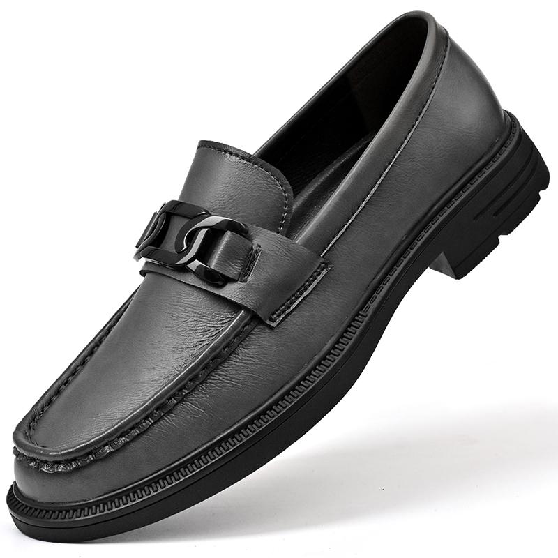 Fashion Handmade Casual Loafers Breathable Male Driving Flats Hot Sale Man Platform Business Shoes Genuine Leather Men's Slip On Shoes