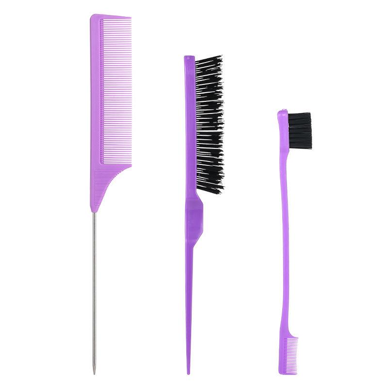 Pro Pointed Tail Salon Hairdressing Hair Styling Anti-Static Comb Hair Brush Steel Needle Pin Rat Tail Combs Barber Accessories