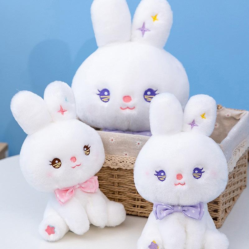 22cm Peep Bunny Plush Toys Stuffed Animal Star Rabbit Doll Room Desktop Sofa Decor Easter Bunny Soft Pillow Gifts For Girl Doll