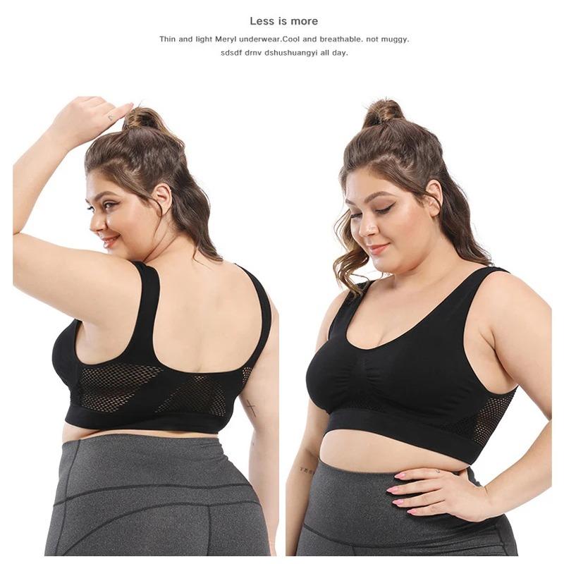 Σουτιέν σουτιέν χωρίς ραφή με μαξιλαράκια Μεγάλο μέγεθος 5XL 6XL Bralette σουτιέν Push Up για γυναίκες Γιλέκο ασύρματο ενεργό σουτιέν