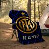 Personalized Custom Name Blanket - Inter Milan Print Design,Blanket for Sofa,Bed,Travel,Camping - Soft and Warm, Great Gift