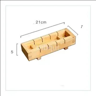 

wooden white sushi mould Special flat wooden roller shutter sushi tools Bamboo rice pressing mould mat bento sushi maker